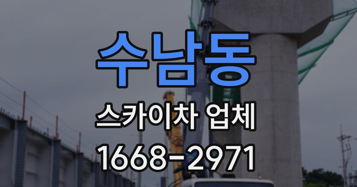 수남동 스카이차 업체