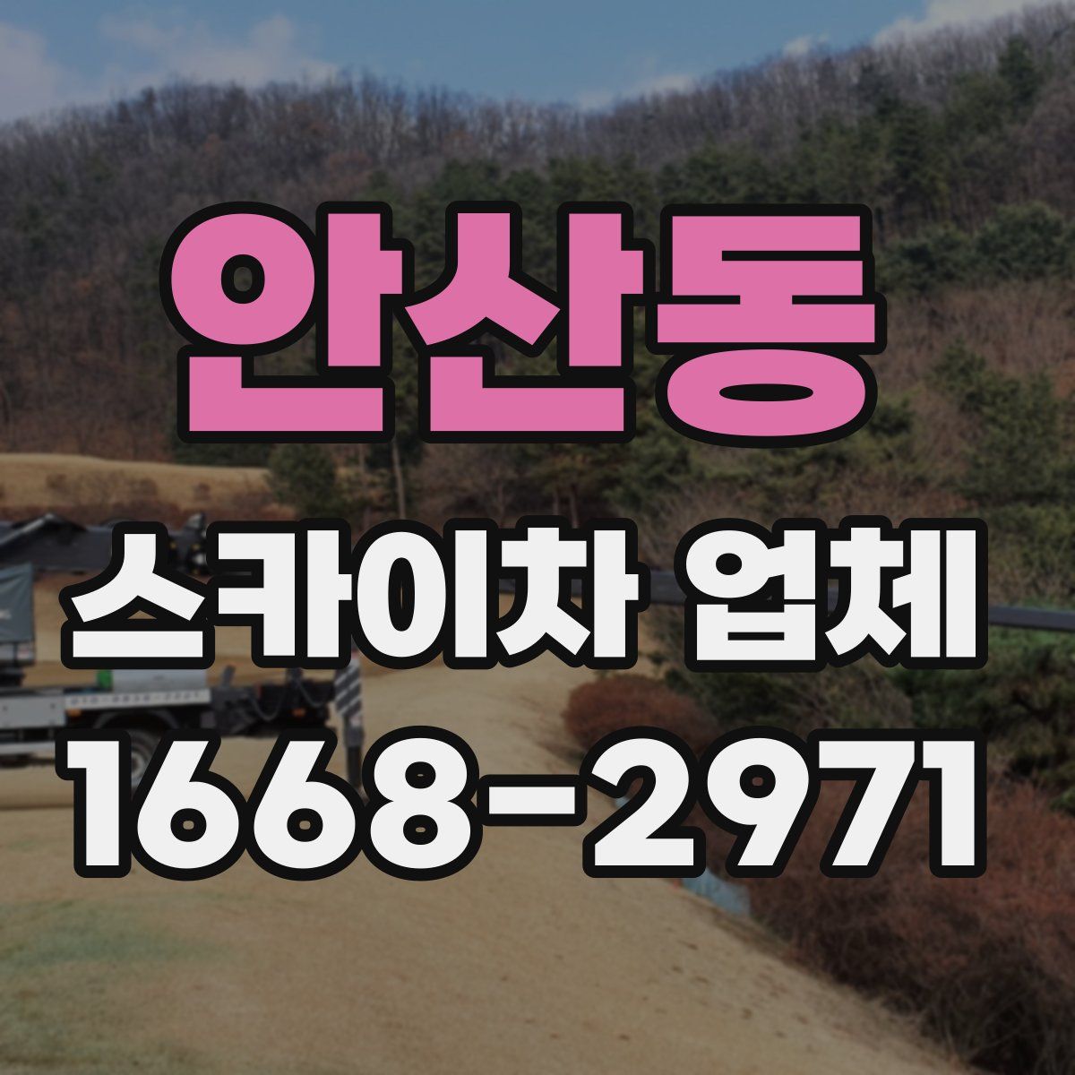 안산동 스카이차 업체