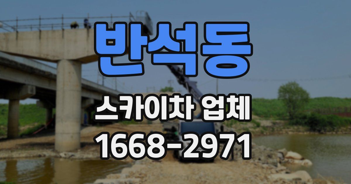 반석동 스카이차 업체