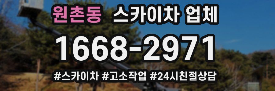 원촌동 스카이차 업체