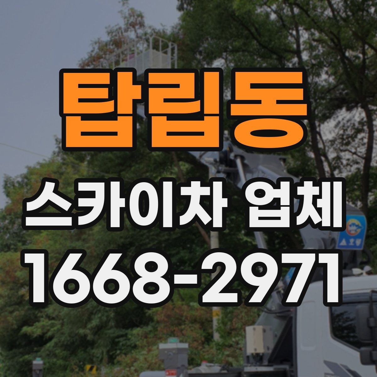탑립동 스카이차 업체
