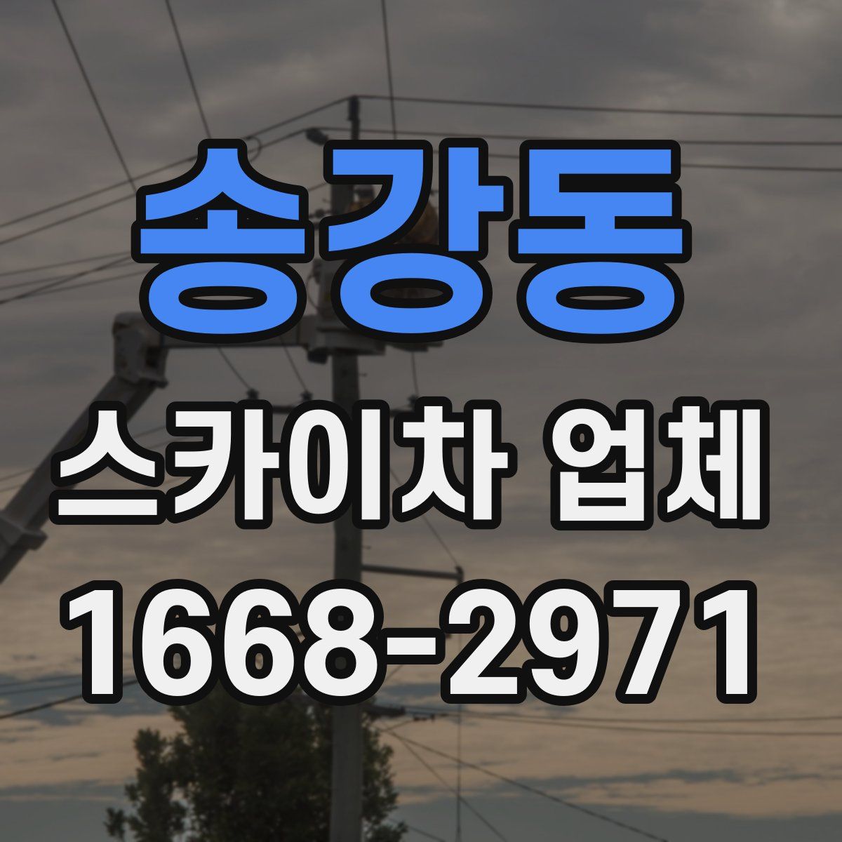 송강동 스카이차 업체