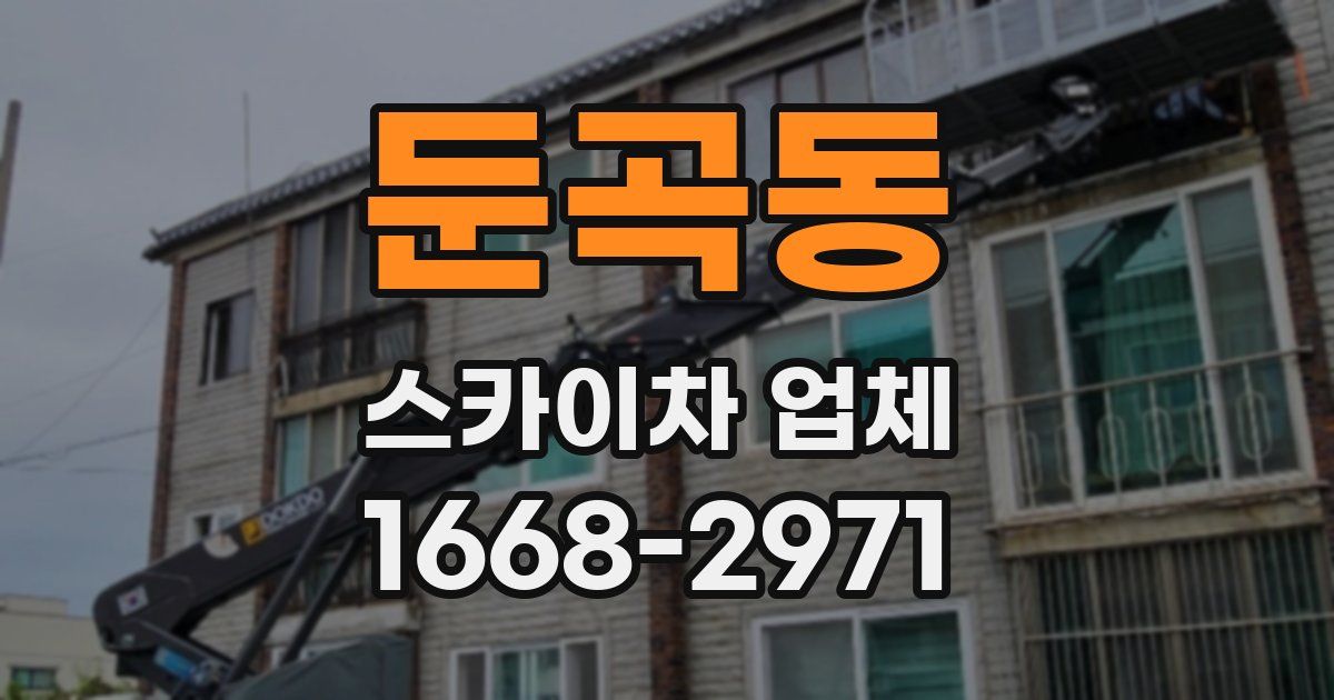 둔곡동 스카이차 업체