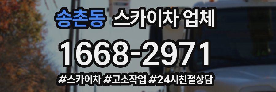 송촌동 스카이차 업체