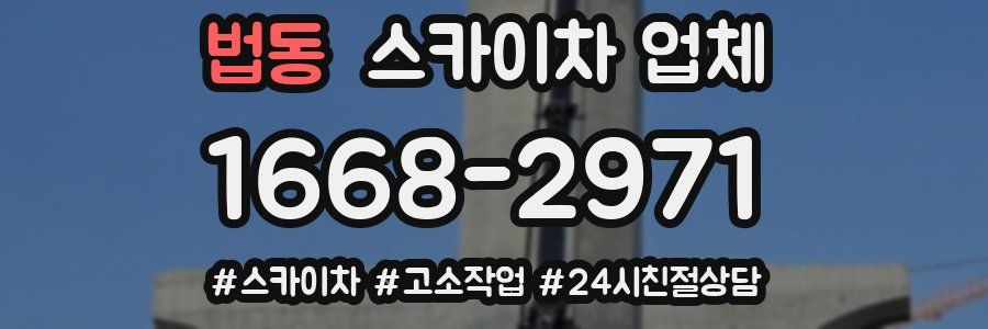 법동 스카이차 업체