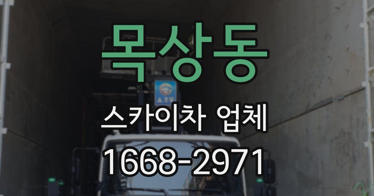 목상동 스카이차 업체