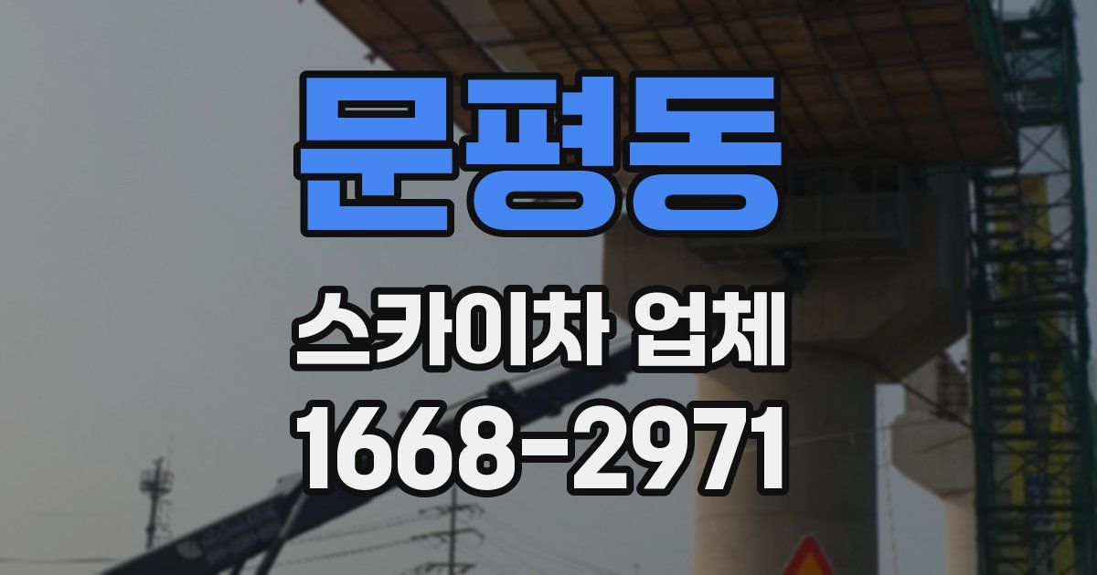 문평동 스카이차 업체