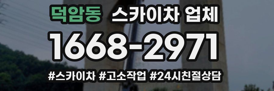 덕암동 스카이차 업체