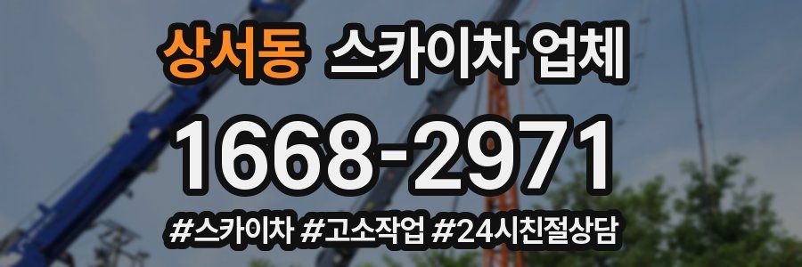 상서동 스카이차 업체