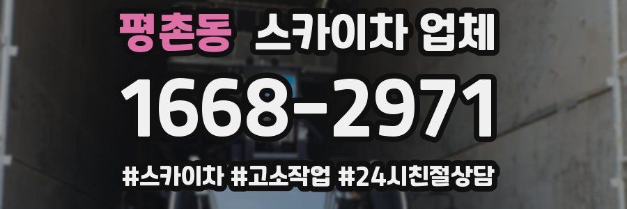 평촌동 스카이차 업체