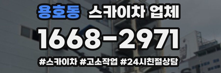 용호동 스카이차 업체