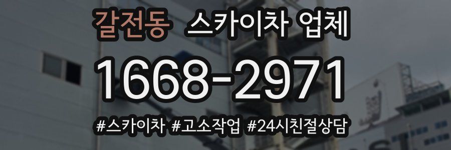 갈전동 스카이차 업체