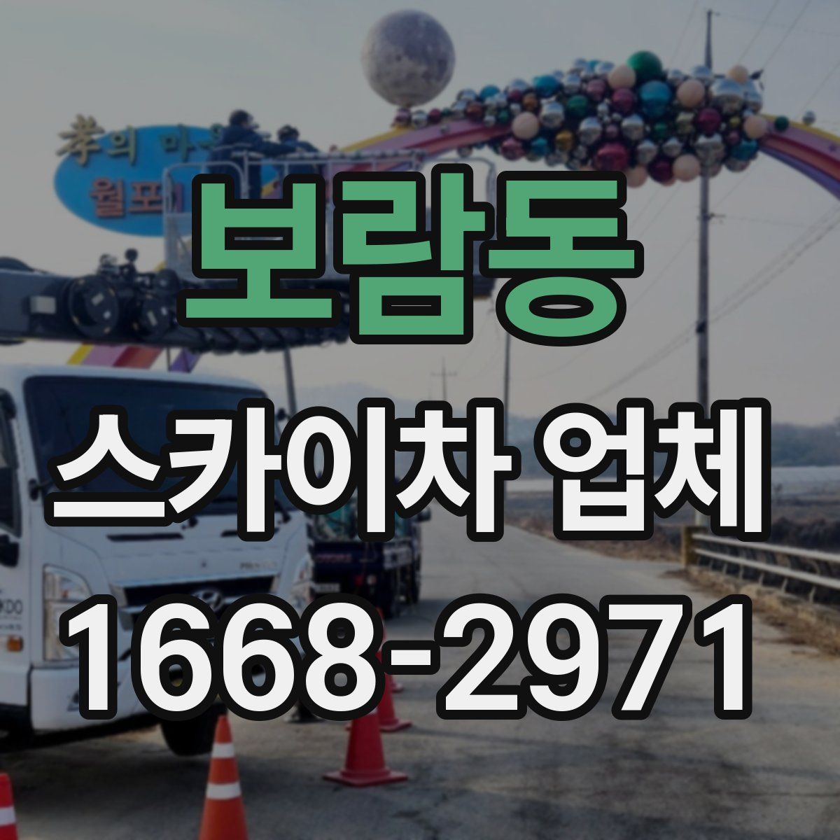 보람동 스카이차 업체