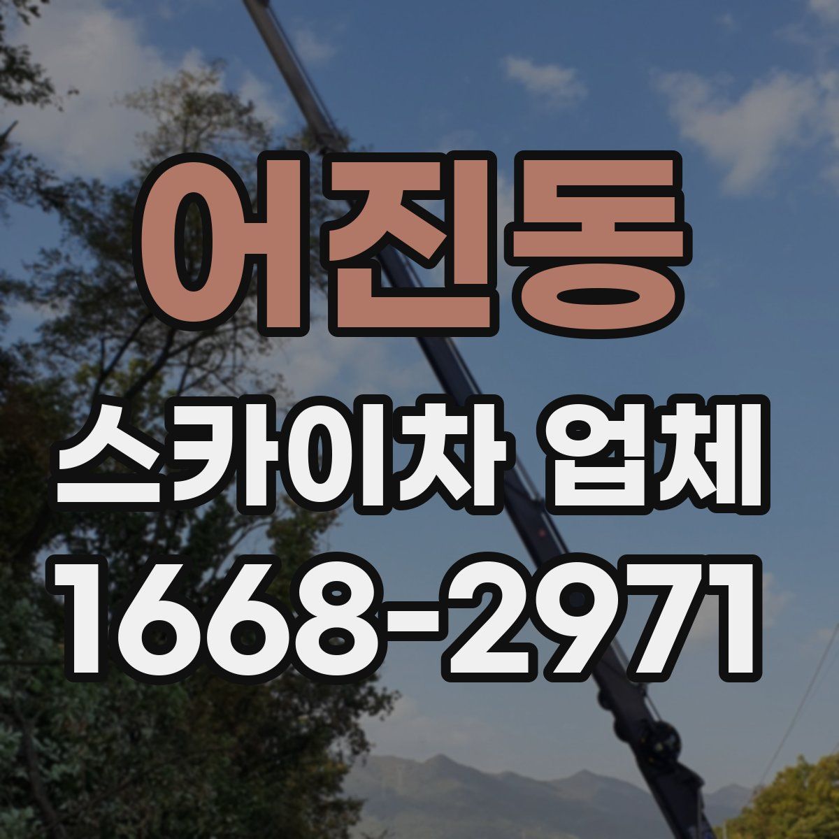 어진동 스카이차 업체