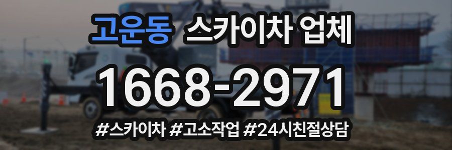 고운동 스카이차 업체