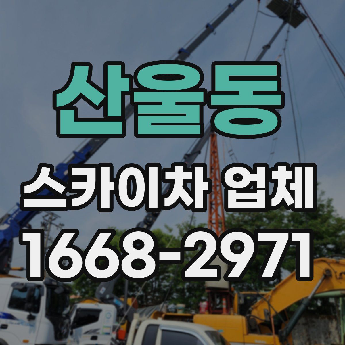 산울동 스카이차 업체