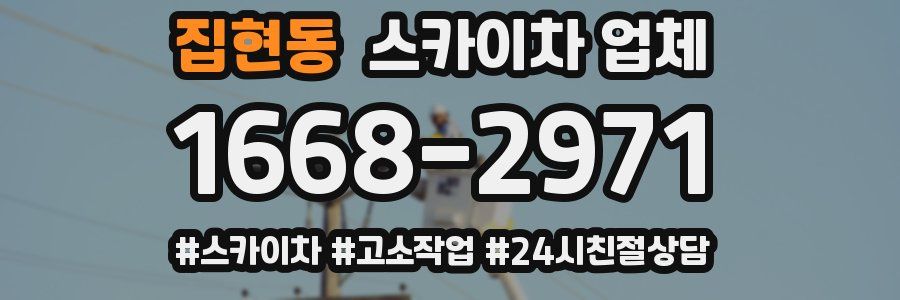 집현동 스카이차 업체