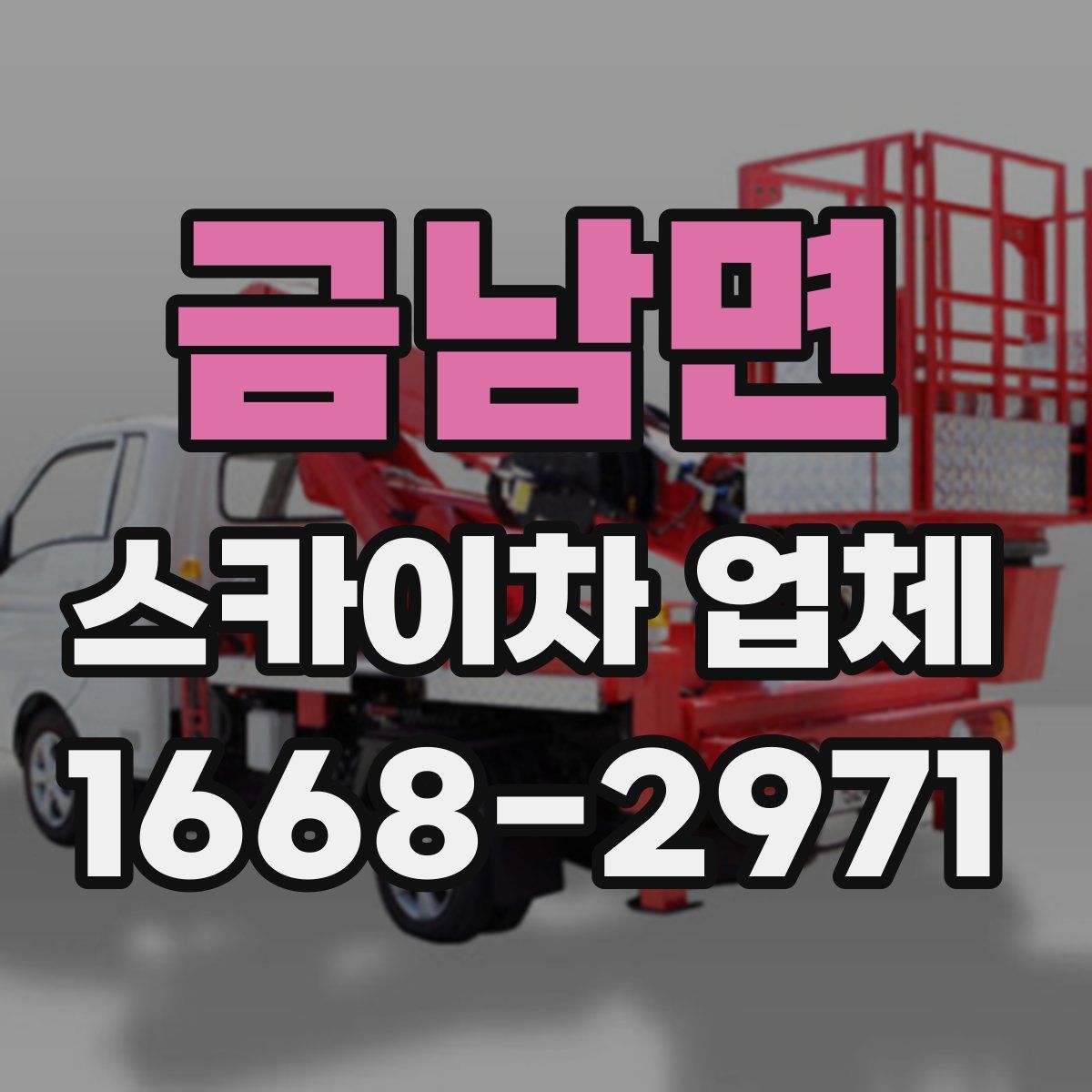 금남면 스카이차 업체