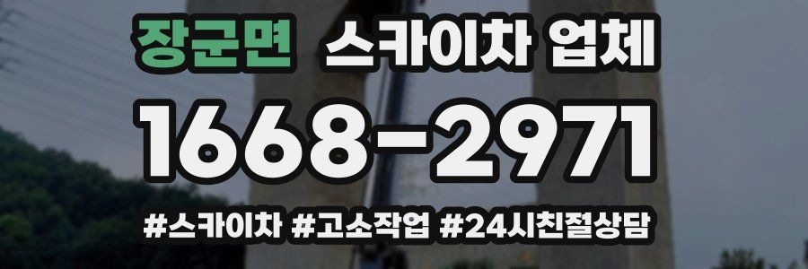 장군면 스카이차 업체