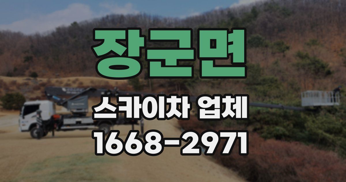 장군면 스카이차 업체