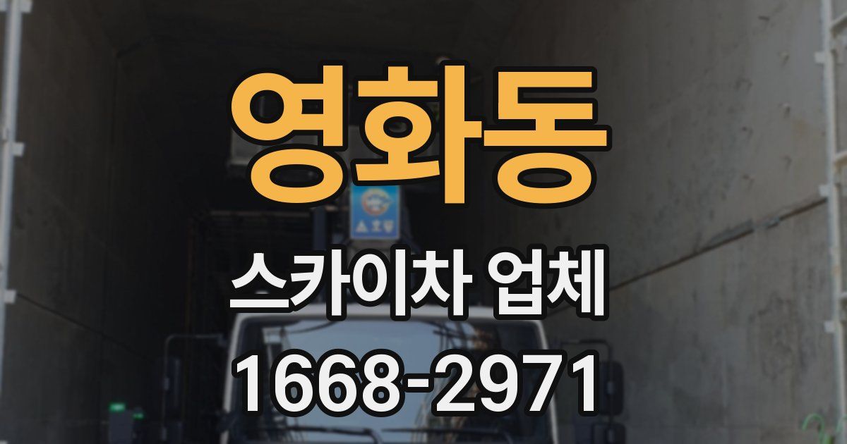 영화동 스카이차 업체
