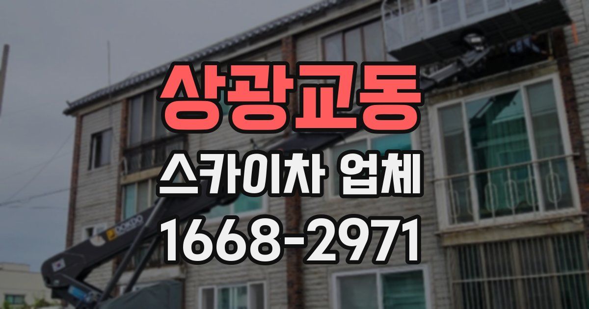 상광교동 스카이차 업체