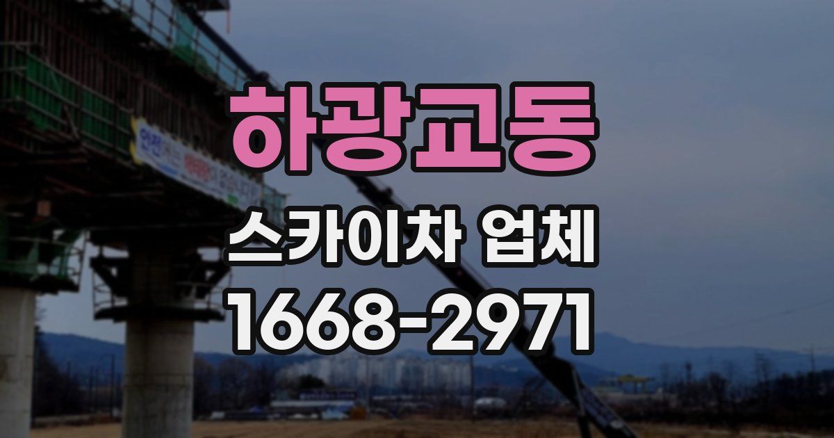 하광교동 스카이차 업체