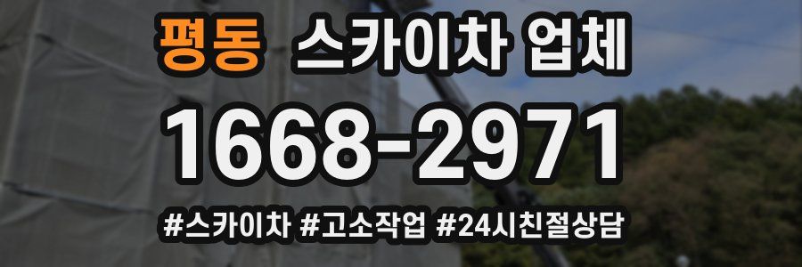 평동 스카이차 업체