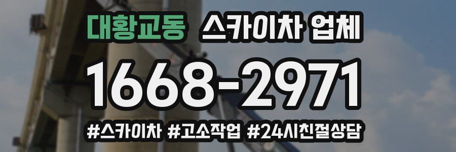 대황교동 스카이차 업체