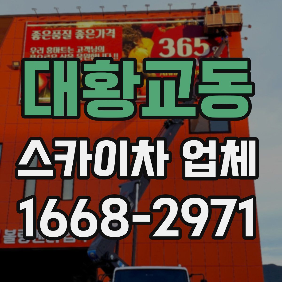 대황교동 스카이차 업체