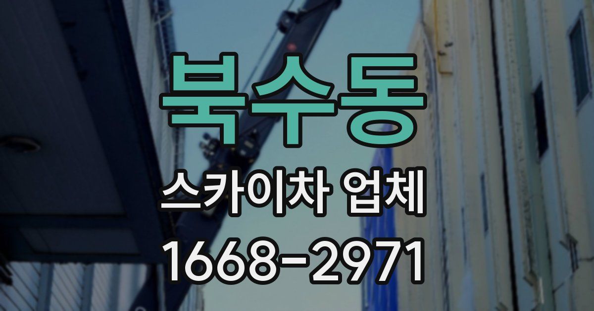 북수동 스카이차 업체