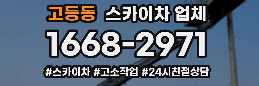 고등동 스카이차 업체