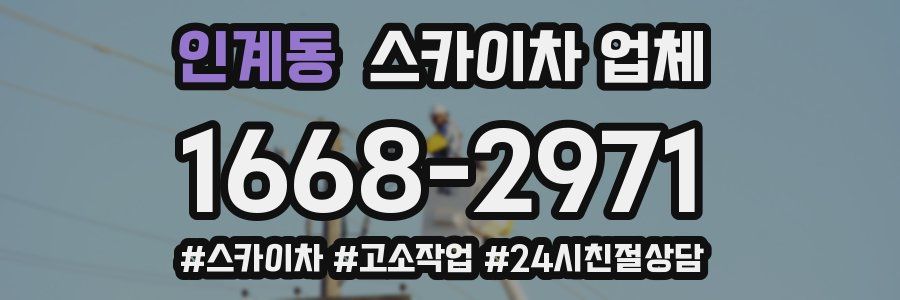 인계동 스카이차 업체
