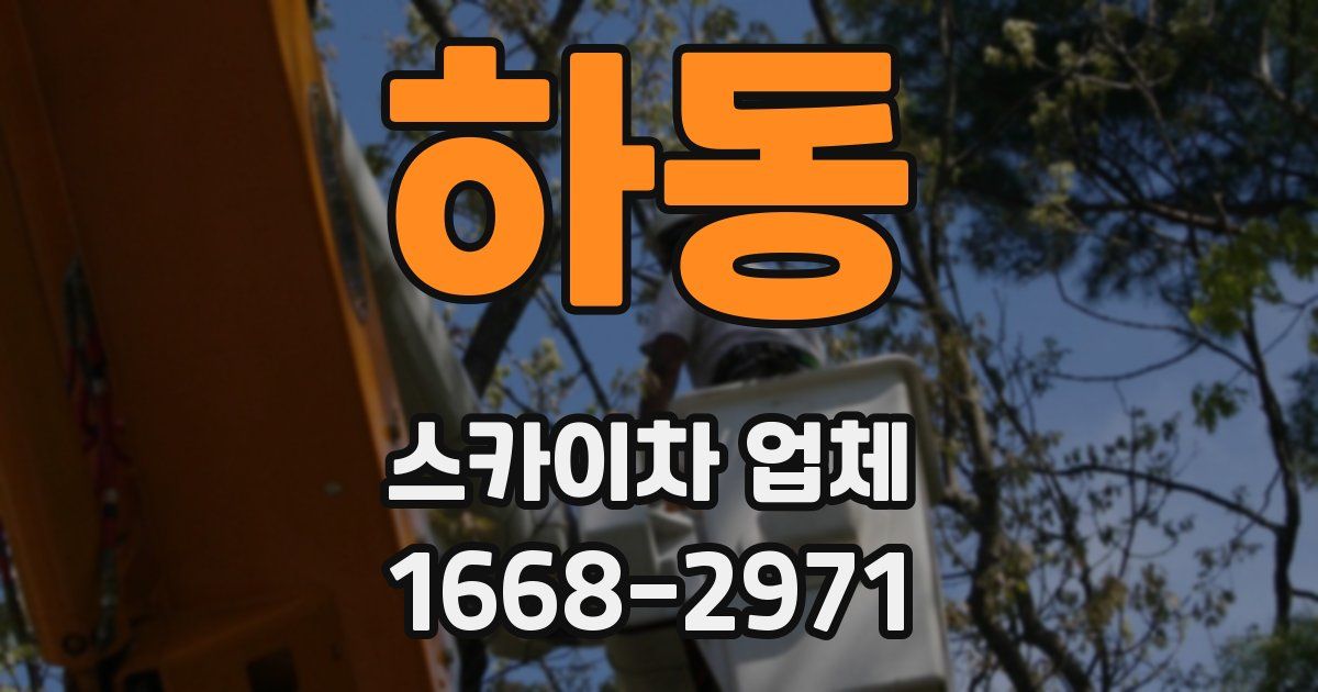 하동 스카이차 업체