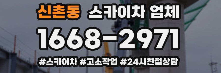 신촌동 스카이차 업체