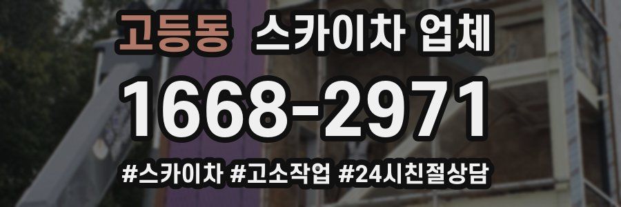 고등동 스카이차 업체