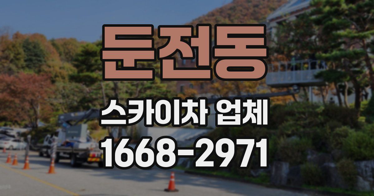 둔전동 스카이차 업체