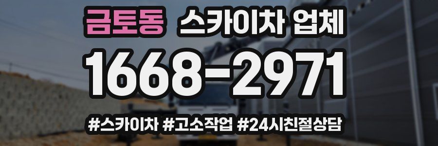 금토동 스카이차 업체