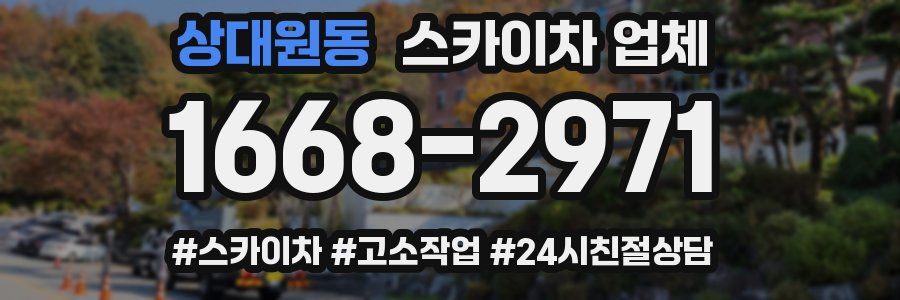 상대원동 스카이차 업체