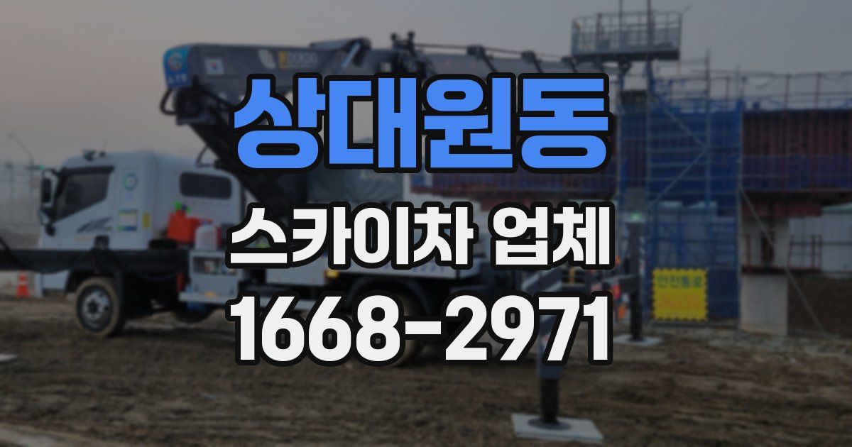상대원동 스카이차 업체