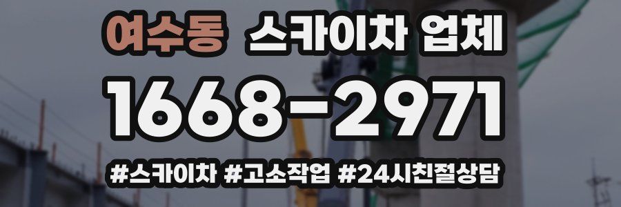 여수동 스카이차 업체