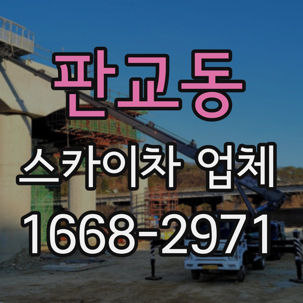 판교동 스카이차 업체