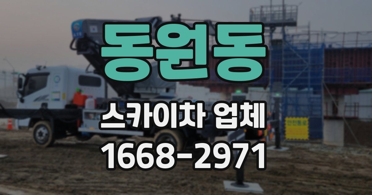 동원동 스카이차 업체