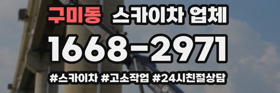 구미동 스카이차 업체