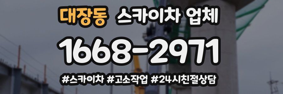 대장동 스카이차 업체