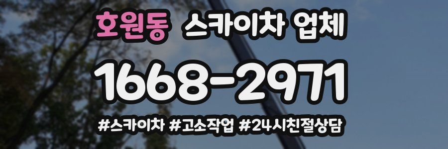 호원동 스카이차 업체