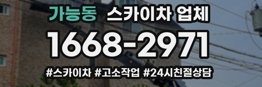 가능동 스카이차 업체