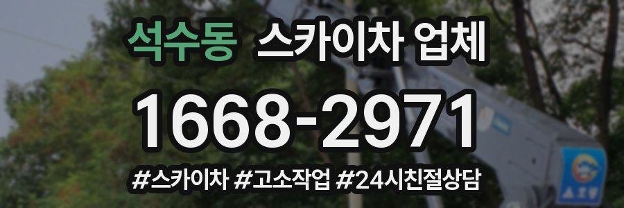 석수동 스카이차 업체