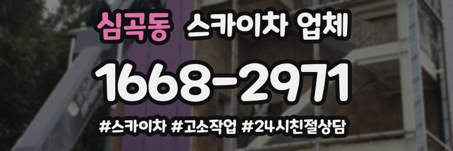 심곡동 스카이차 업체