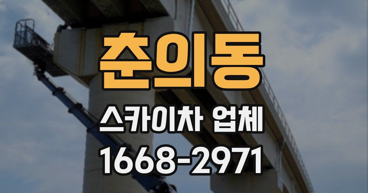 춘의동 스카이차 업체